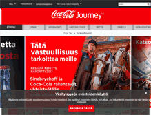 Tablet Screenshot of coca-cola.fi
