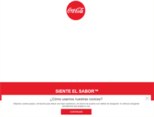 Tablet Screenshot of coca-cola.com.pe