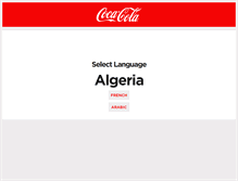 Tablet Screenshot of coca-cola.dz