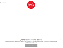 Tablet Screenshot of coca-cola.com.ar