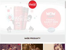 Tablet Screenshot of coca-cola.cz