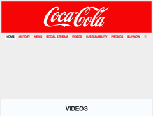 Tablet Screenshot of coca-cola.com.ph