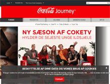 Tablet Screenshot of coca-cola.dk
