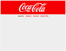 Tablet Screenshot of coca-cola.com.tr